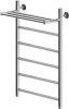 Полотенцесушитель водяной Aquanet Mauro 800x500 с полкой, хром