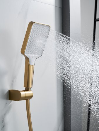 Смеситель для ванны Shevanik S4552G, Золотой сатин