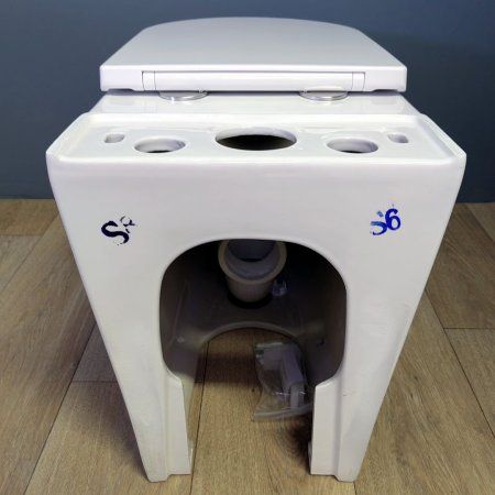 Унитаз напольный Teymi Lina безободковый, сиденье микролифт T40103