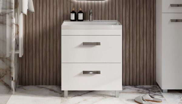 Тумба Velvex напольная Orlando 70, белый матовый (tn.ORL.CLA.70.2Y белый матовый)