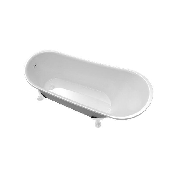 Ванна акриловая отдельностоящая Teymi Iva 162x69x76, серая матовая T130122