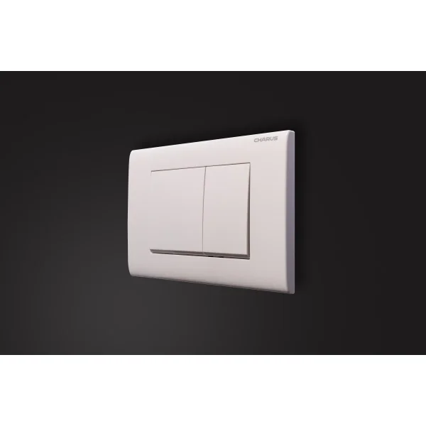 Кнопка смыва Charus Minimalista FP.310.11.01 для инсталляции, белый глянец