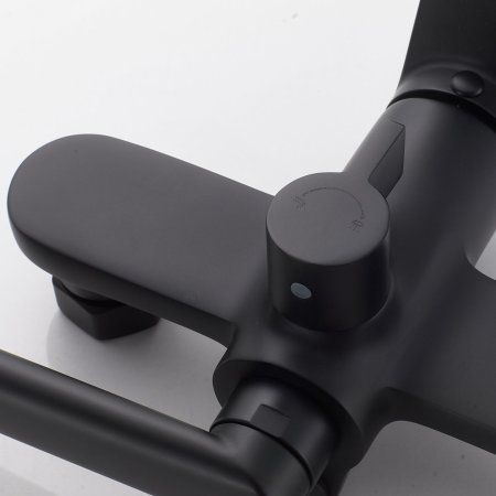 Смеситель для ванны однорычажный  Shevanik S4322H, Черный