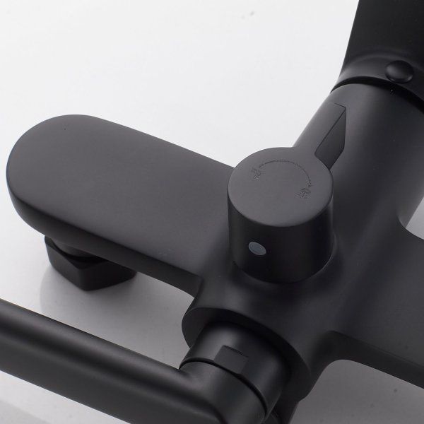 Смеситель для ванны однорычажный  Shevanik S4322H, Черный