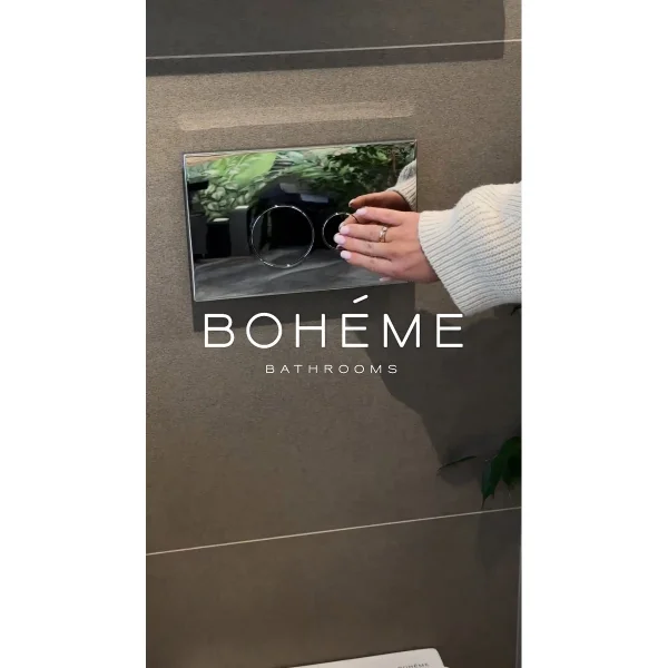 Кнопка смыва Boheme 668-GM для инсталляции, графит матовый