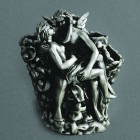 Стакан Art&Max Romantic AM-0081B-T для зубных щеток серебро