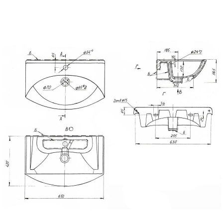 Мебельная раковина Alvaro Banos Laguna 192529 65