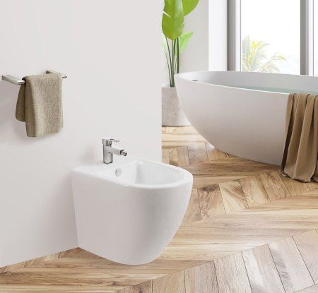 Биде напольное BelBagno Sfera-R BB2141B белый