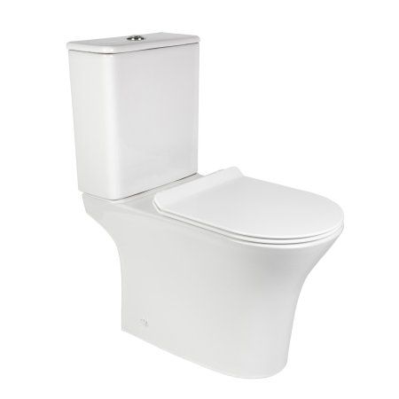 Унитаз напольный безободковый белый с сиденьем микролифт BOND F06-00