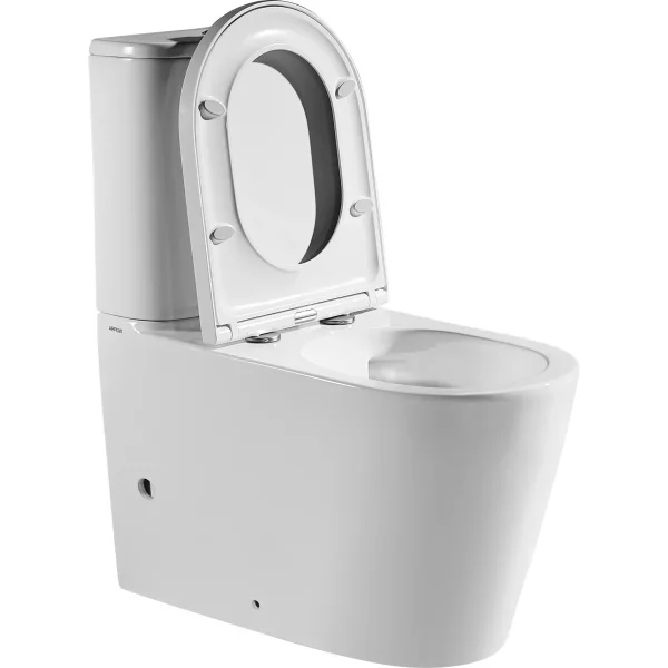 Унитаз напольный Arrow AB2231H безободковый, без бачка, с сиденьем микролифт, белый