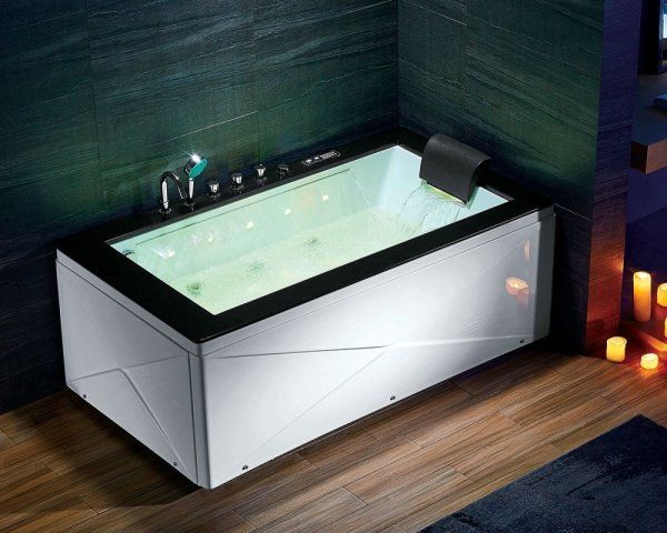 Акриловая ванна Gemy G9258 с гидромассажем