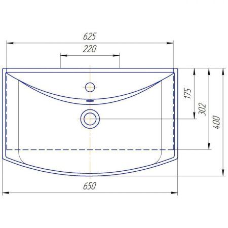 Мебельная раковина ASB-Woodline Стиль 20709 65