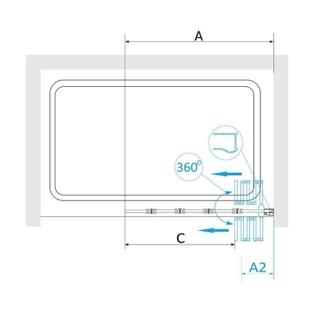 Шторка на ванну RGW Screens 03112212-11 стекло прозрачное/профиль хром