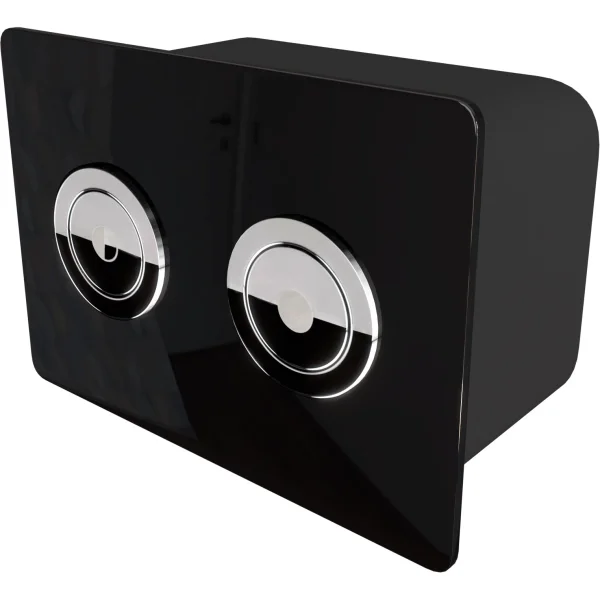 Кнопка смыва Point Венера PN44072BC для инсталляции, черный/хром