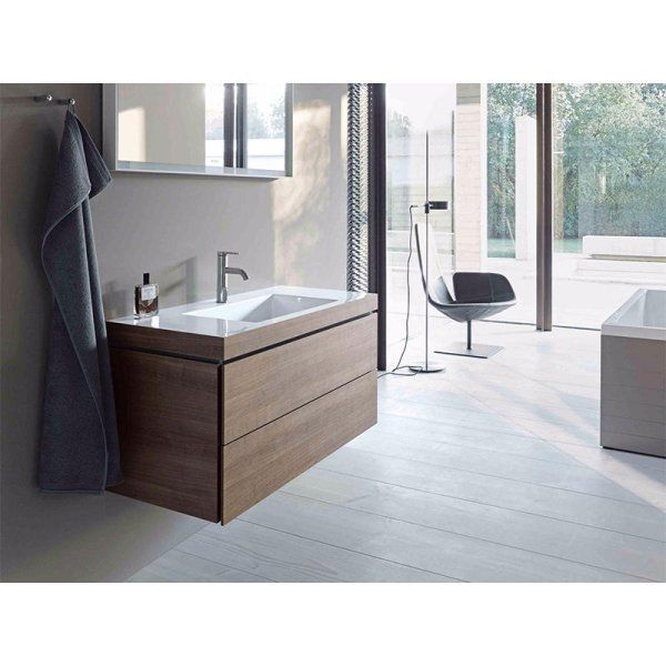 Тумба с раковиной Duravit L-Cube LC69284343 100 два ящика,  базальт матовый