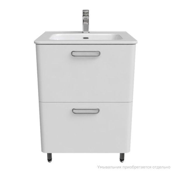 Тумба напольная, белая, 60 см, Brick, IDDIS, BRI60WFi95. Подходит ум. 0106000i28