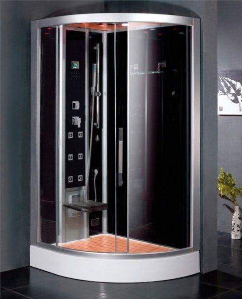 Душевая кабина Eago DZ967F8 (L) черное стекло