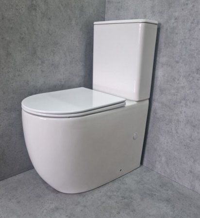 Унитаз напольный Ceramalux TR2176 TORDNADO, белый глянец