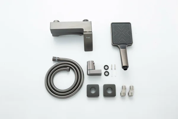 Смеситель для ванны Frap F3LE27SN6-WU9, оружейная сталь