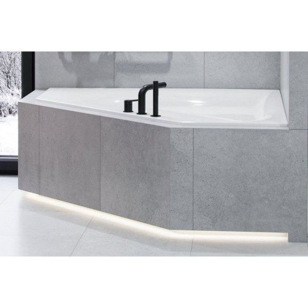 Смеситель на борт ванны Excellent Pi AREX.1233BL черный матовый