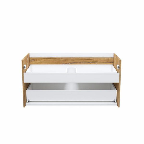 Тумба IDDIS подвесная 100 см белая/золотистый дуб Cloud (CLNYO1II0YBN0iGT95FM)