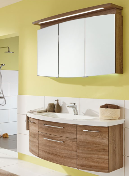 Шкаф-зеркало Puris Classic Line S2A431239 680/180 120 R дуб чарлстон