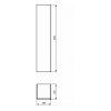 Шкаф-пенал Ideal Standard Simply U T7221DK L орех