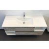 Тумба-умывальник COMFORTY "Турин-120" дуб бежевый с раковиной COMFORTY 9120E