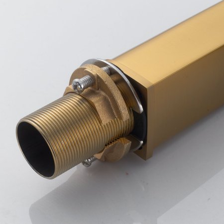 Смеситель для ванны однорычажный с гайкой Shevanik S4501G, Золотой сатин