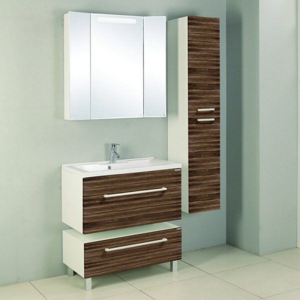 Шкаф-зеркало Aquaton Мадрид 1A175202MA010 80 белый глянцевый