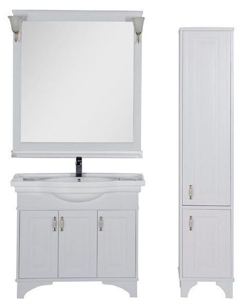 Тумба  для комплекта Aquanet Валенса 100 белая