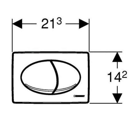 Кнопка смыва Geberit Artline 115.666.21.1