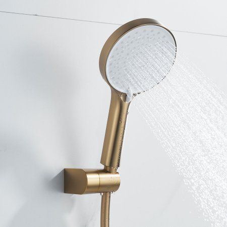 Смеситель для душевой кабины однорычажный  Shevanik S4716G, Золотой сатин