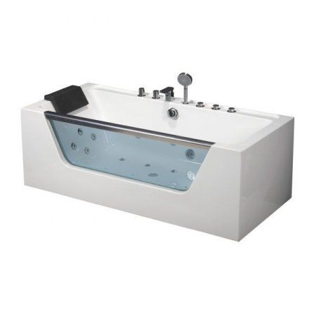 Акриловая ванна Frank F102 170х80 см, пристенная, с гидромассажем
