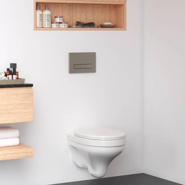 Кнопка смыва Berges Atom Line 049229 для инсталляции, никель матовый