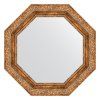 Зеркало Evoform Octagon BY 7336 60x60 виньетка античная бронза