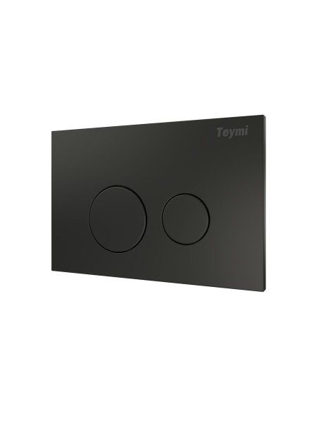 Клавиша смыва Teymi Lina, двойной смыв, черный матовый T70103BM