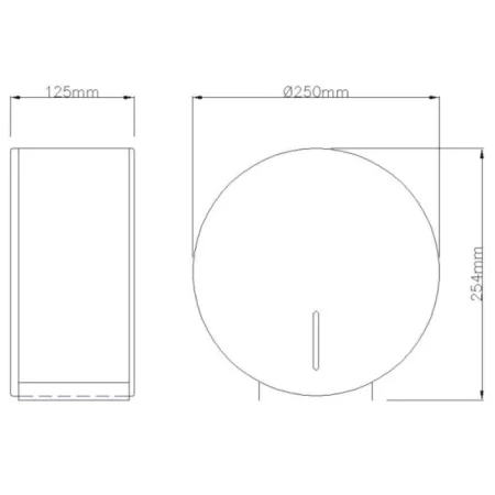 Диспенсер туалетной бумаги Mediclinics PR0783CS, 
Нержавеющая сталь