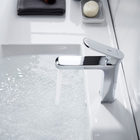 Смеситель для ванны однорычажный с гайкой Shevanik S4501, Хром