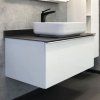 Тумба-умывальник COMFORTY Comforty Милан-90 белая со светло-серой столешницей с раковиной COMFORTY T-Y9378