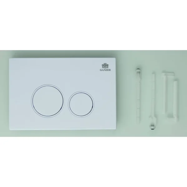 Кнопка смыва для инсталляции Ganzer GZ2751-F механическая белый