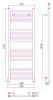 Полотенцесушитель водяной Сунержа Модус 1200х400 хром