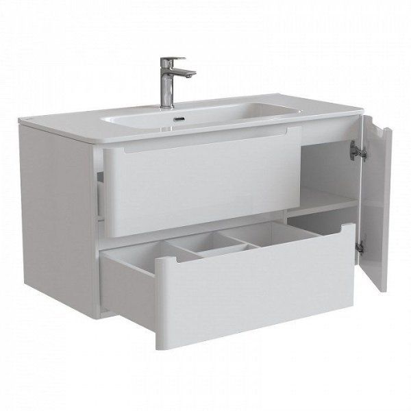 Тумба с раковиной IDDIS Edifice 100 подвесная белая (EDAPI1HN0WYU1iUF95OGK)