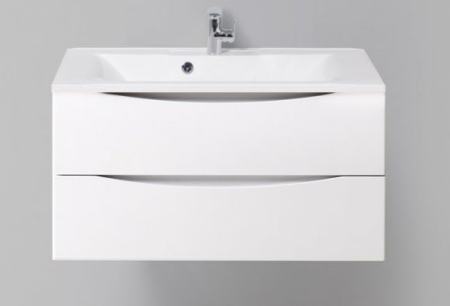 Мебель для ванной BelBagno Marino MARINO-900-2C-SO-BO-P + BB900/450-LV-MR-AST 90 bianco opaco