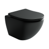 Унитаз подвесной Ceramica Nova Metropol CN4002MB микролифт, черный