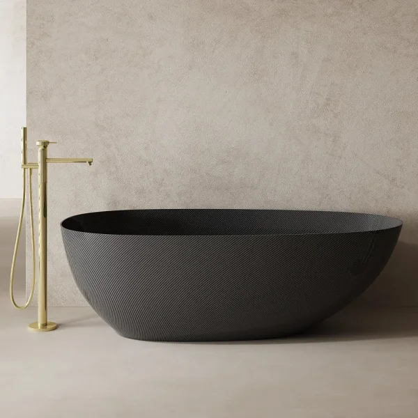 Карбоновая ванна Abber Karbon AK9011-1.7 170x80 см, отдельностоящая, карбон