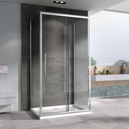 Душевой уголок ABBER Schwarzer Diamant AG30160H-S50-S50 прозрачное/хром