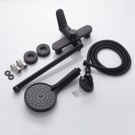 Смеситель для ванны однорычажный  Shevanik S4322H, Черный