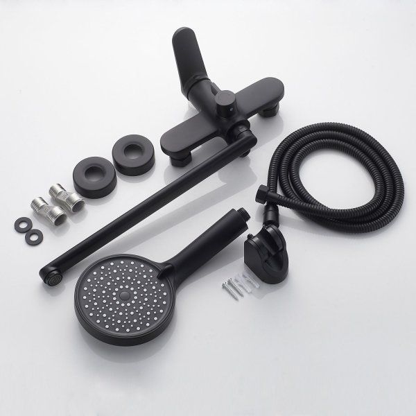 Смеситель для ванны однорычажный  Shevanik S4322H, Черный