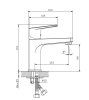 Смеситель для умывальника хром RUSH Bali (BA3835-11)